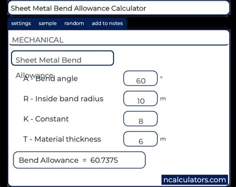 metal sheet calculation formula|sheet metal bending allowance chart.